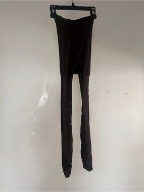 Women's Black Opaque Tights - Smooth Stretch Fit